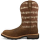 Twisted X Men's UltraLite X™ 11" Composite Toe Waterproof Pull On Western Work Boot - Bison & Mocha - MUNW003 - Overlook Boots