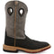 Twisted X Men's CellStretch 12" Square Toe Pull On Western Work Boot - Charcoal & Grey - MXB0002 7 / Medium / Black - Overlook Boots