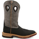 Twisted X Men's CellStretch 12" Square Toe Pull On Western Work Boot - Charcoal & Grey - MXB0002 7 / Medium / Black - Overlook Boots