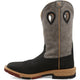 Twisted X Men's CellStretch 12" Square Toe Pull On Western Work Boot - Charcoal & Grey - MXB0002 - Overlook Boots