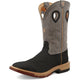 Twisted X Men's CellStretch 12" Square Toe Pull On Western Work Boot - Charcoal & Grey - MXB0002 - Overlook Boots