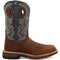 Twisted X Men's CellStretch 12" Alloy Toe Pull On Western Work Boot - Distressed Saddle & Peacock - MXBA005 7 / Medium / Brown - Overlook Boots
