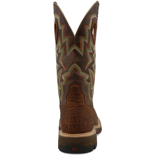Twisted X Men's CellStretch 12" Composite Toe Pull On Western Work Boot - Tan - MXBN001 - Overlook Boots
