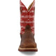 Twisted X Men's CellStretch 12" Composite Toe Waterproof Pull On Western Work Boot - Distressed Saddle & Ruby - MXBNW01 - Overlook Boots