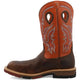 Twisted X Men's CellStretch 12" Composite Toe Waterproof Pull On Western Work Boot - Brown & Orange - MXBNW03 - Overlook Boots