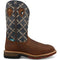 Twisted X Men's 12" Nano Composite Toe Waterproof Pull On Western Work Boot - Hazel & Navy - MXBNWM1 7 / Medium / Brown - Overlook Boots