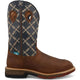 Twisted X Men's 12" Nano Composite Toe Waterproof Pull On Western Work Boot - Hazel & Navy - MXBNWM1 7 / Medium / Brown - Overlook Boots