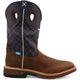 Twisted X Men's CellStretch 12" Composite Toe Waterproof Western Work Boot - Mocha & Navy - MXBW001 7 / Medium / Brown - Overlook Boots