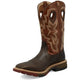 Twisted X Men's CellStretch 12" Soft Toe Waterproof Pull On Western Work Boot - Smokey Chocolate & Spice - MXBW002 - Overlook Boots