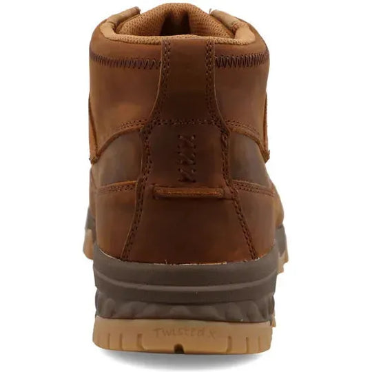Twisted X Men's CellStretch 4" Composite Toe Lace Up Work Boot - Oiled Saddle - MXCC004 - Overlook Boots