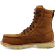 Twisted X Men's CellStretch 8" Composite Toe Waterproof Laces Work Boot - Distressed Saddle - MXCNW03 - Overlook Boots