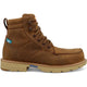 Twisted X Men's CellStretch 6" Comp Toe Waterproof Laces Work Boot - Tan - MXCNW08 7 / Medium / Brown - Overlook Boots