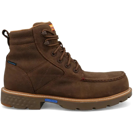 Twisted X Men's BarnShield 6" Composite Toe Waterproof Work Boot - Oak - MXCNW12 7 / Medium / Brown - Overlook Boots