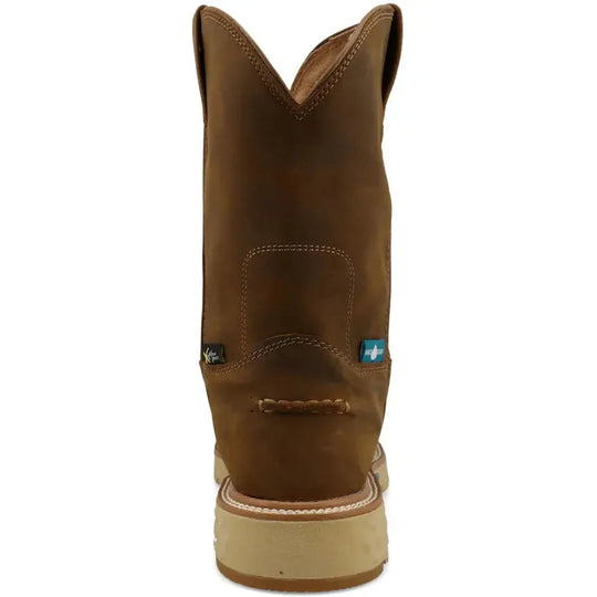 Twisted X Men's CellStretch 10" Composite Toe Waterproof Work Boot - Distressed Saddle - MXCNWM1 - Overlook Boots