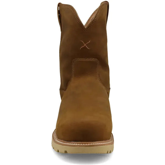 Twisted X Men's CellStretch 10" Composite Toe Waterproof Work Boot - Distressed Saddle - MXCNWM1 - Overlook Boots