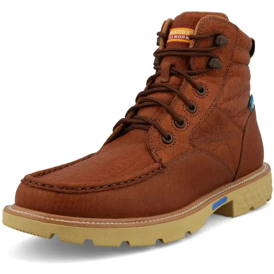 Twisted X Men's CellStretch 6" Waterproof Work Boot - Rust - MXCW005 - Overlook Boots