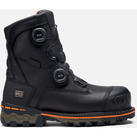 Timberland PRO Men's BOA Boondock 8" Composite Toe Waterproof 400G Insulated Work Boot - Black - TB0A67B3W02 7 / Medium / Black - Overlook Boots