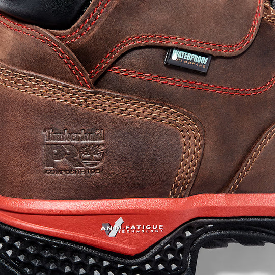 Timberland PRO Men's Bosshog 6" Composite Toe Waterproof Puncture Resistant Work Boot - Brown - TB1A1WSB214 - Overlook Boots