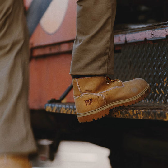 Timberland Pro Men's Direct Attach 6" Soft Toe Waterproof 200G Insulated Work Boot - Brown/Marigold - TB1A262R214 - Overlook Boots