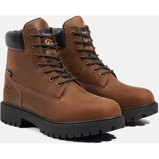 Timberland Pro Men's Direct Attach 6" Soft Toe Waterproof 200G Insulated Work Boot - Brown - TB138020242 - Overlook Boots