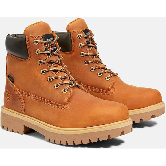 Timberland Pro Men's Direct Attach 6" Soft Toe Waterproof 200G Insulated Work Boot - Brown/Marigold - TB1A262R214 - Overlook Boots