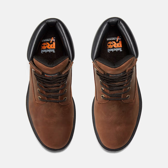 Timberland Pro Men's Direct Attach 6" Steel Toe Waterproof 200G Insulated Work Boot - Brown - TB138021242 - Overlook Boots