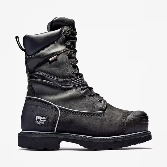 Timberland PRO Men's Gravel Pit 10" Steel Toe Waterproof 400G Insulated Met Guard Work Boot - Black - TB153531001 5 / Medium / Black - Overlook Boots