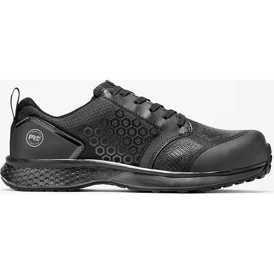 Timberland Pro Men's Reaxion Composite Toe Sneaker Work Boot- Black- TB1A1ZA2001 7 / Medium / Black - Overlook Boots