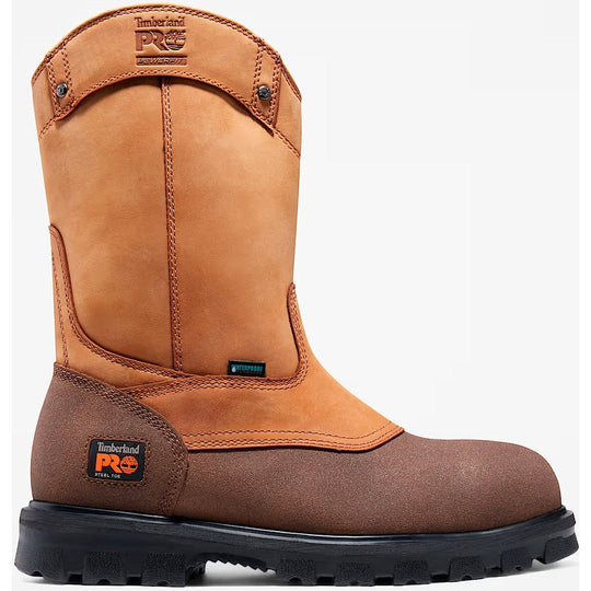Timberland Pro Men's Rigmaster Steel Toe Waterproof Pull-On Work Boot- Brown- TB189604270 5 / Medium / Brown - Overlook Boots