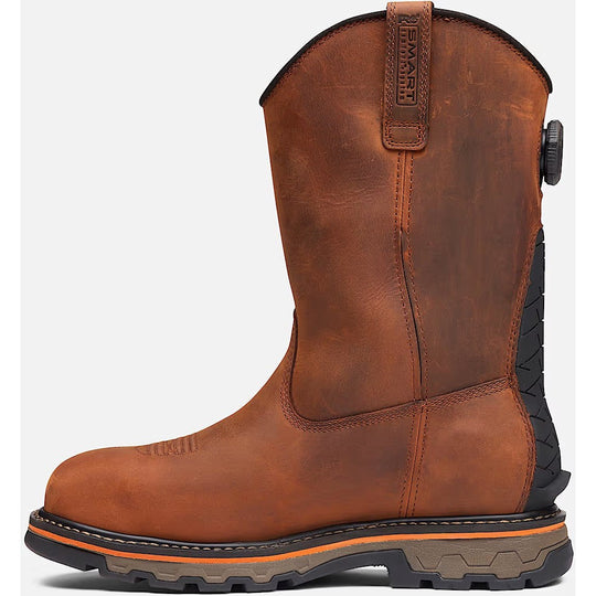 Timberland PRO Men's BOA True Grit Composite Toe Waterproof Pull-On Work Boot - Brown - TB0A66JQEM4 - Overlook Boots