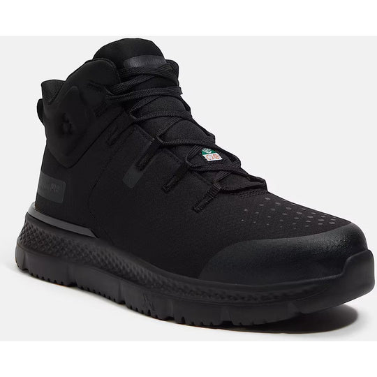 Timberland PRO Men's Intercept Mid CSA Steel Toe Puncture Resistant Sneaker Work Shoe - Black - TB0A67SFEL0 - Overlook Boots