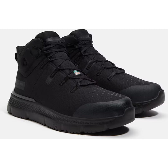 Timberland PRO Men's Intercept Mid CSA Steel Toe Puncture Resistant Sneaker Work Shoe - Black - TB0A67SFEL0 - Overlook Boots
