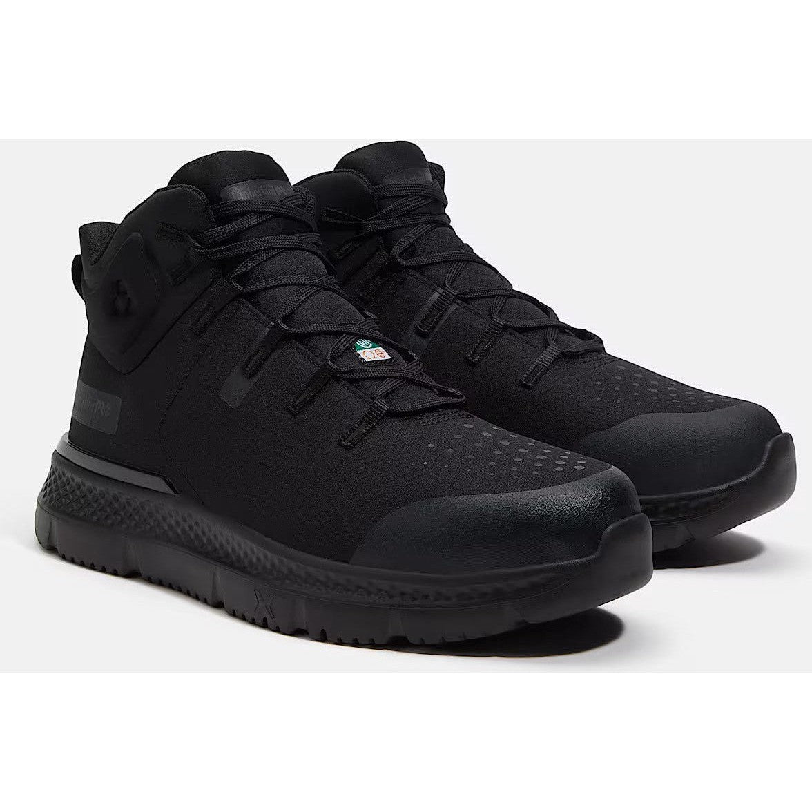 Timberland PRO Men's Intercept Mid CSA Steel Toe Puncture Resistant Sneaker Work Shoe - Black - TB0A67SFEL0 - Overlook Boots