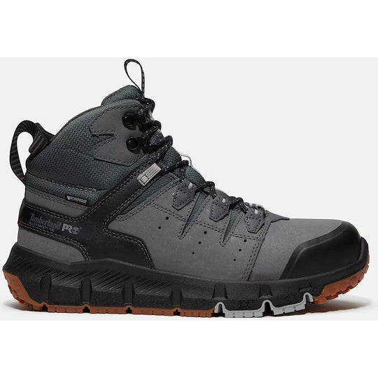 Timberland Pro Men's Tempe 6" Alloy Toe Waterproof Work Boot- Grey- TB0A67G3EJO 7 / Medium / Grey - Overlook Boots