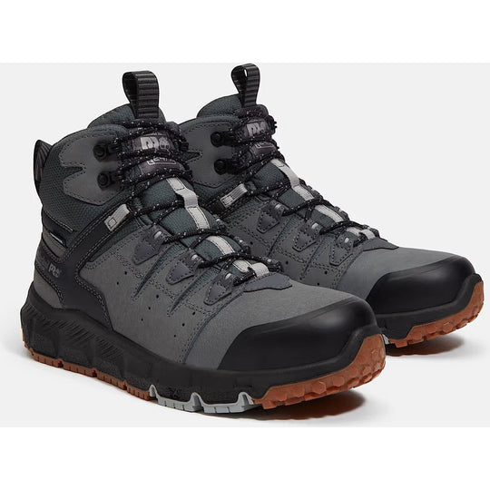 Timberland Pro Men's Tempe 6" Alloy Toe Waterproof Work Boot- Grey- TB0A67G3EJO - Overlook Boots