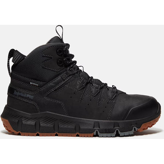 Timberland Pro Men's Tempe 6" Soft Toe Waterproof Work Boot- Black- TB0A63WQEK5 7 / Medium / Black - Overlook Boots