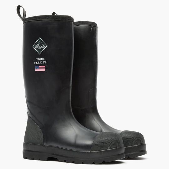 Muck Chore Flex Men's 15" Waterproof Rubber Work Boot - Black - MCHHDP00 - Overlook Boots