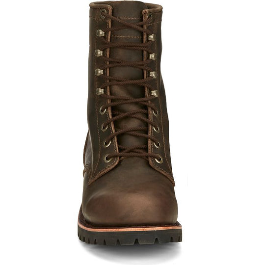 Chippewa Men's Classic 2.0 8" Soft Toe Lace Up Work Boot -Brown- NC2085  - Overlook Boots