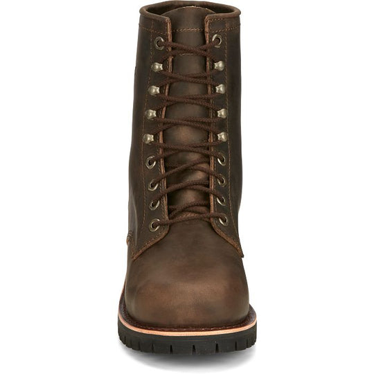 Chippewa Men's Classic 2.0 8" Steel Toe Lace Up Work Boot -Brown- NC2091 - Overlook Boots