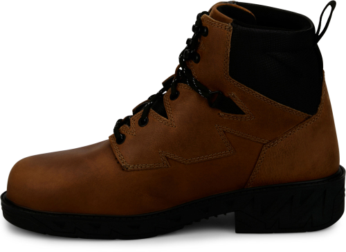 Justin Men's Gritland 6" Steel Toe Waterproof Work Boot - Brown - PD645 - Overlook Boots