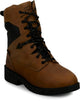 Justin Men's Underdog 11" Soft Toe Waterproof Work Boot - Brown - PD668 - Overlook Boots