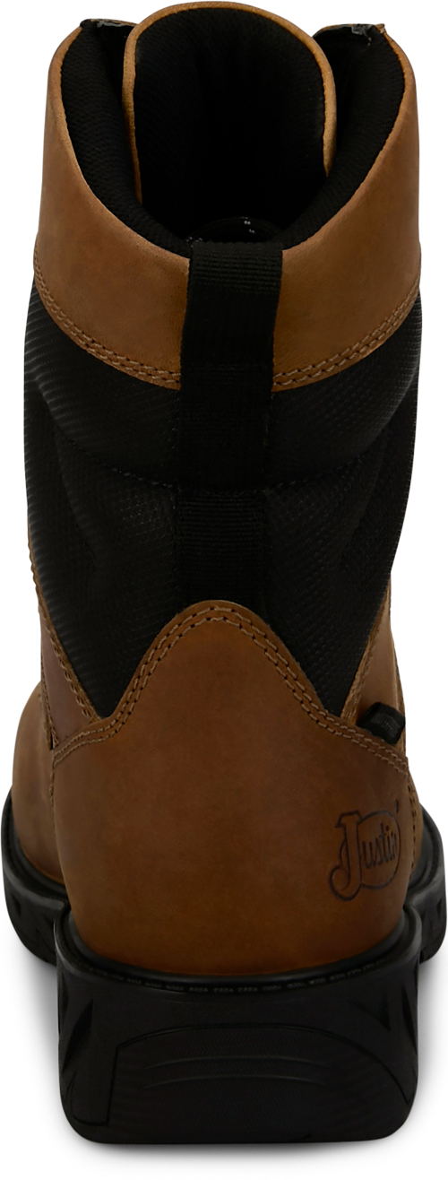 Justin Men's Underdog 11" Soft Toe Waterproof Work Boot - Brown - PD668 - Overlook Boots