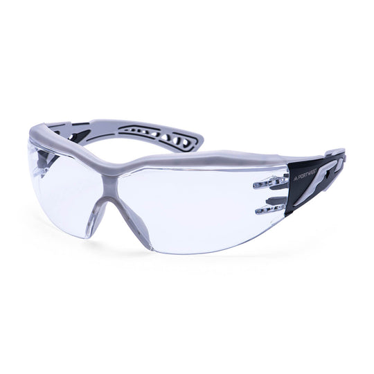 Portwest Dynamic Plus Safety Glasses - Clear - 12 Pack - PS20 One Size / Clear - Overlook Boots