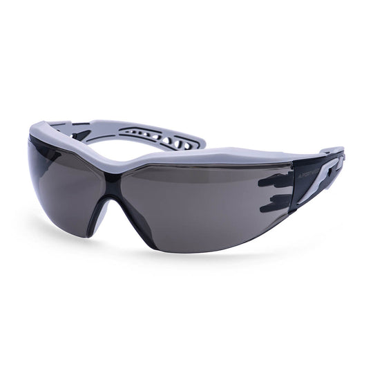 Portwest Dynamic Plus Safety Glasses - Smoke - 12 Pack - PS20 One Size / Grey - Overlook Boots