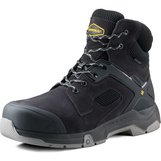 Terra Men's Cobalt 6" Composite Toe Waterproof Safety Work Boot - Black - 1279BK - Overlook Boots