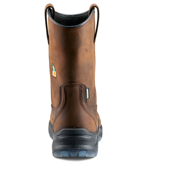 Terra Men's Murphy Composite Toe Waterproof Safety Wellington Work Boot - Brown - 1283DB - Overlook Boots
