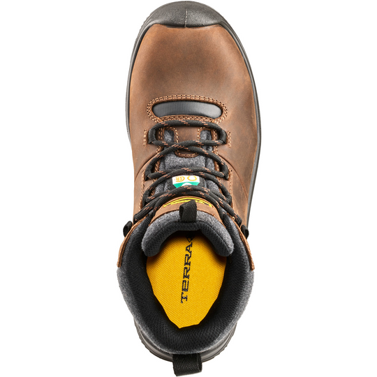 Terra Women's Terra Findlay 6" Comp Toe Waterproof Safety Work Boot- Brown- 1319DB - Overlook Boots