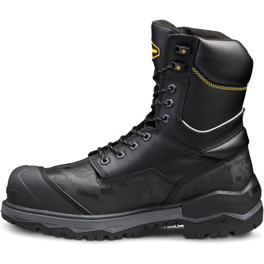 Terra Men's Gantry 8" Nano Composite Toe Waterproof Safety Work Boot - Black - 4NRQBK - Overlook Boots