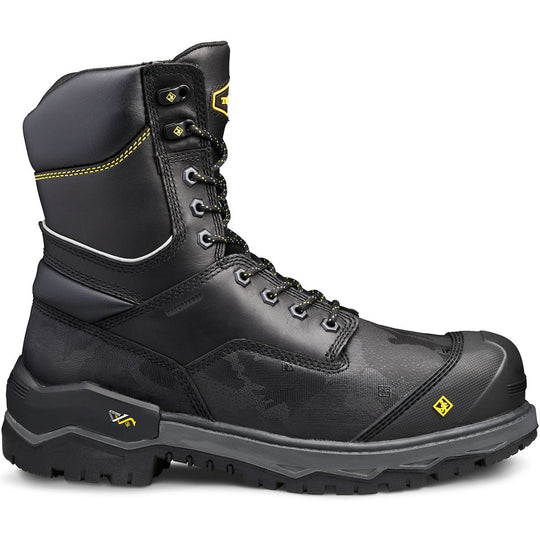 Terra Men's Gantry 8" Nano Composite Toe Waterproof Safety Work Boot - Black - 4NRQBK - Overlook Boots