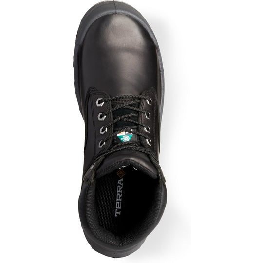 Terra Men's Sentry 2020 6" Composite Toe Waterproof Safety Work Boot -Black- 4NRWBK - Overlook Boots